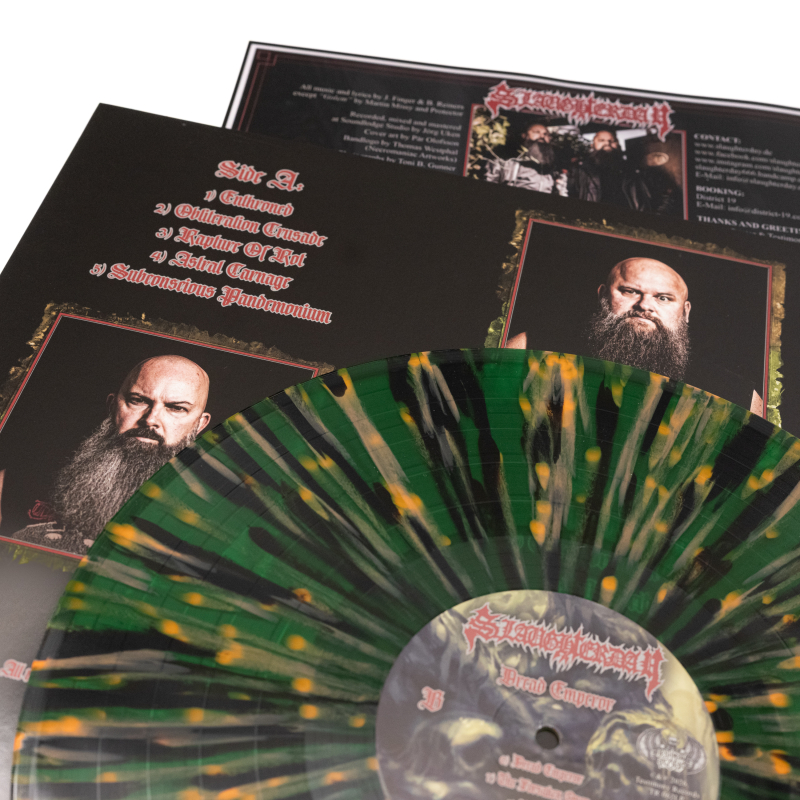 Slaughterday - Dread Emperor Vinyl LP  |  Green/Orange/Black Splatter