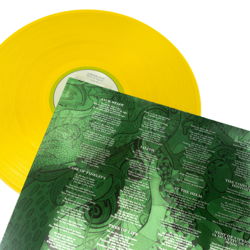 Greenleaf - Nest Of Vipers Vinyl LP  |  Sun Yellow Transparent