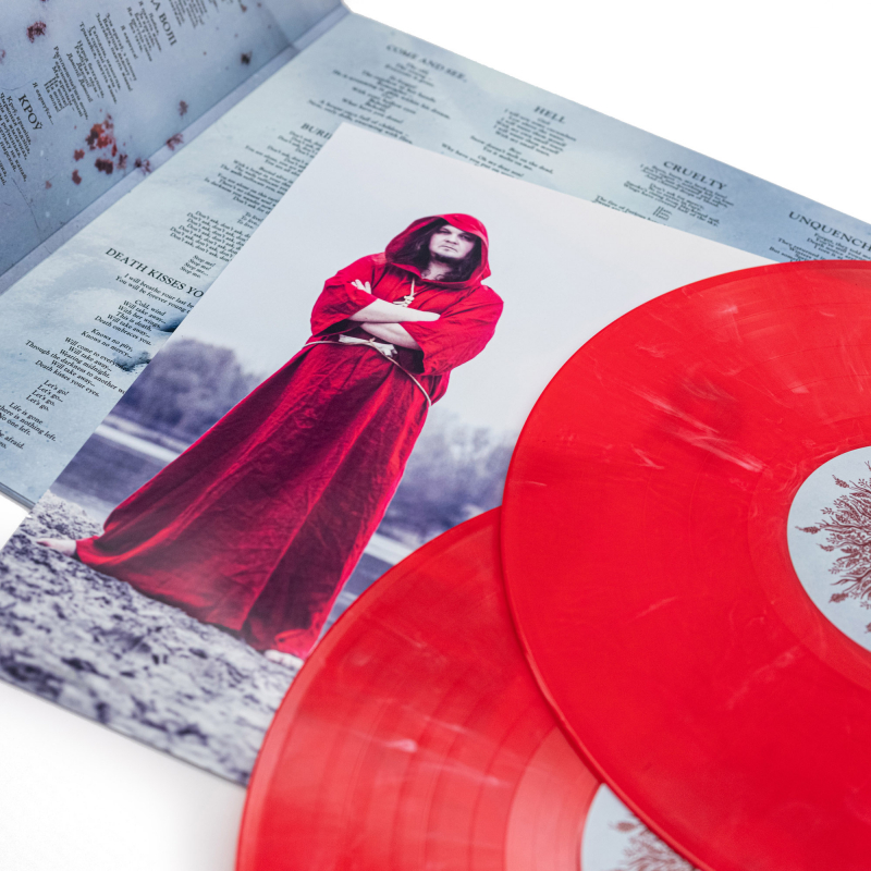 Dymna Lotva - Зямля Пад Чорнымі Крыламі: Кроў (The Land Under The Black Wings: Blood) Vinyl 2-LP Gatefold  |  Red/White Marble