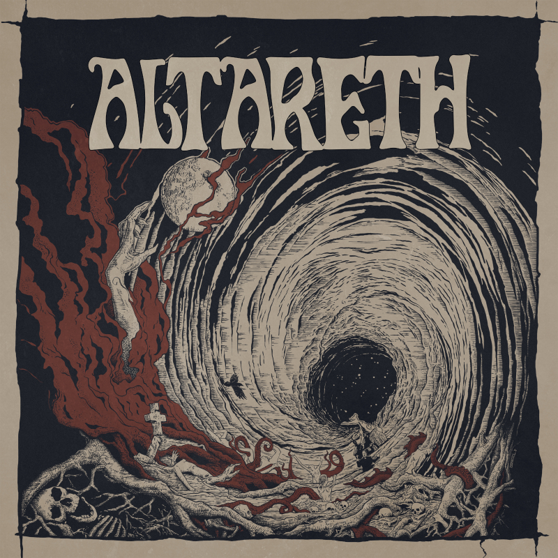 Altareth - Blood Vinyl LP  |  Transparent blue/white/black marble