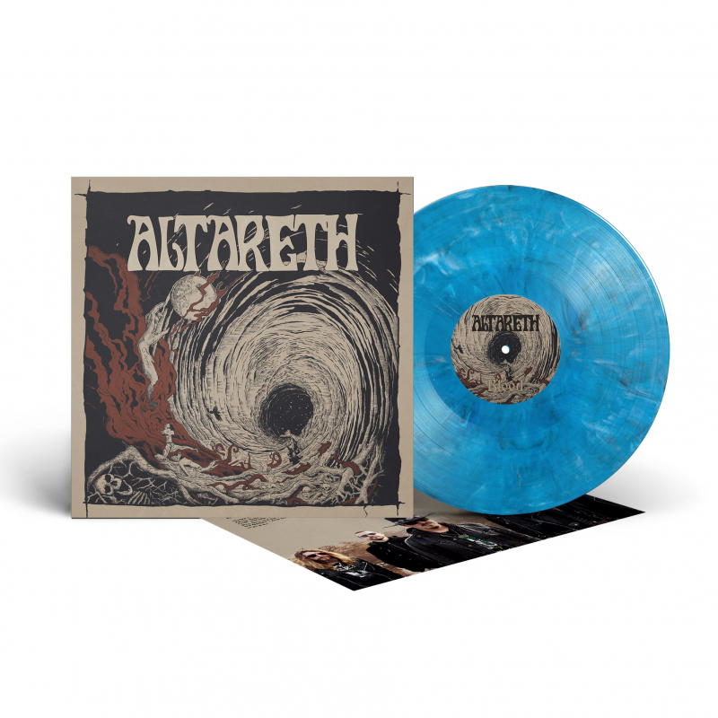 Altareth - Blood Vinyl LP  |  Transparent blue/white/black marble