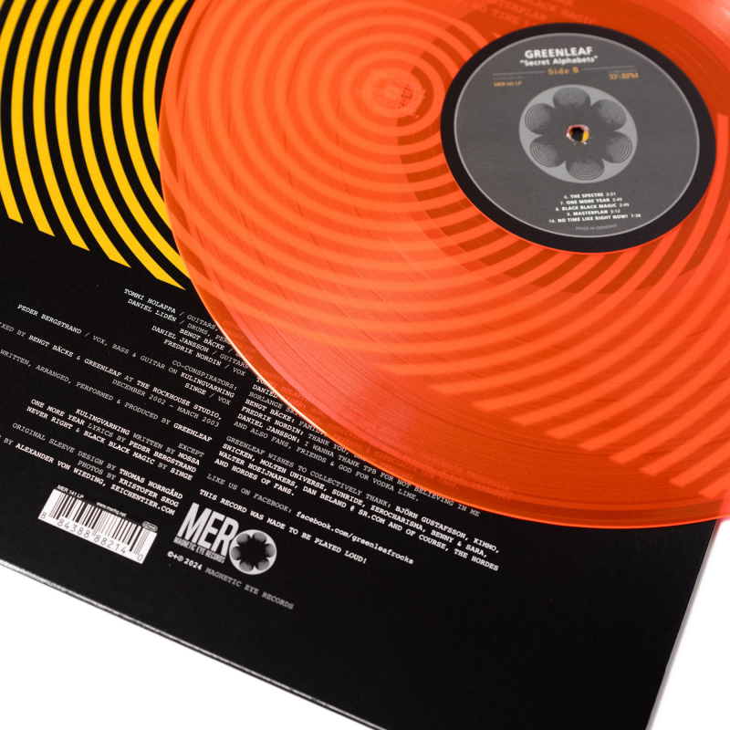 Greenleaf - Secret Alphabets Vinyl LP  |  Neon Orange Transparent