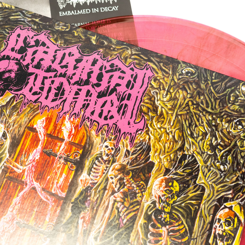 Carnal Tomb - Embalmed In Decay Vinyl LP  |  Magenta/Black Marble