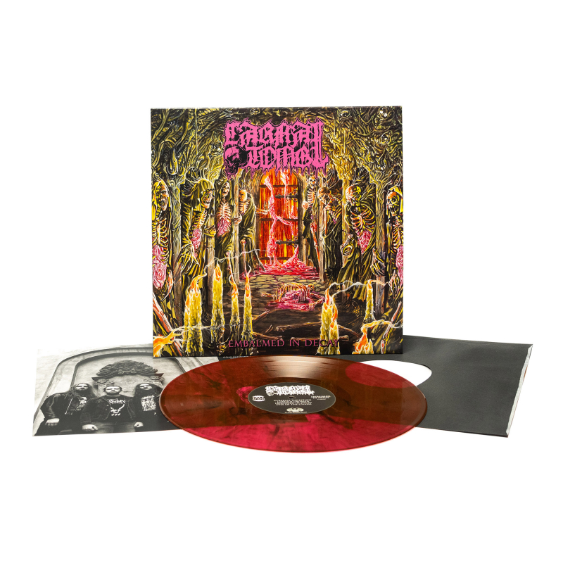 Carnal Tomb - Embalmed In Decay Vinyl LP  |  Magenta/Black Marble