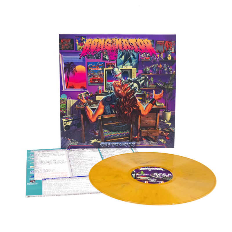 Bonginator - Retrodeath Vinyl LP  |  Yellow/Black Marble