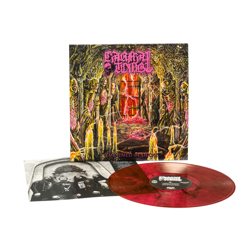 Carnal Tomb - Embalmed In Decay Vinyl LP  |  Magenta/Black Marble