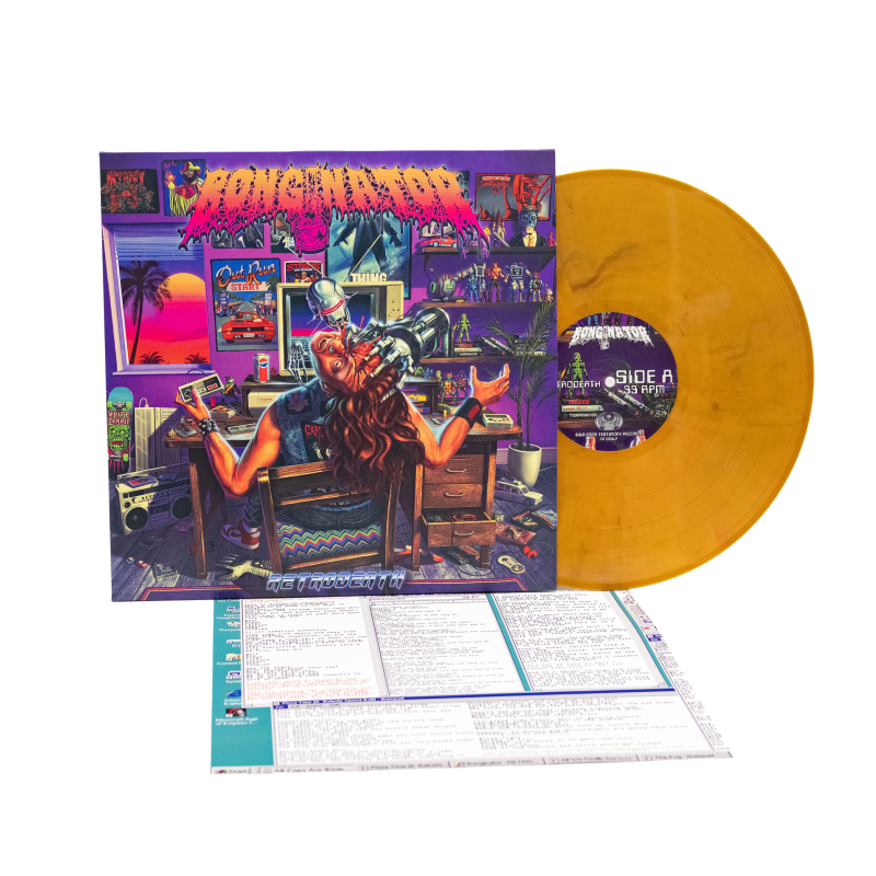 Bonginator - Retrodeath Vinyl LP  |  Yellow/Black Marble