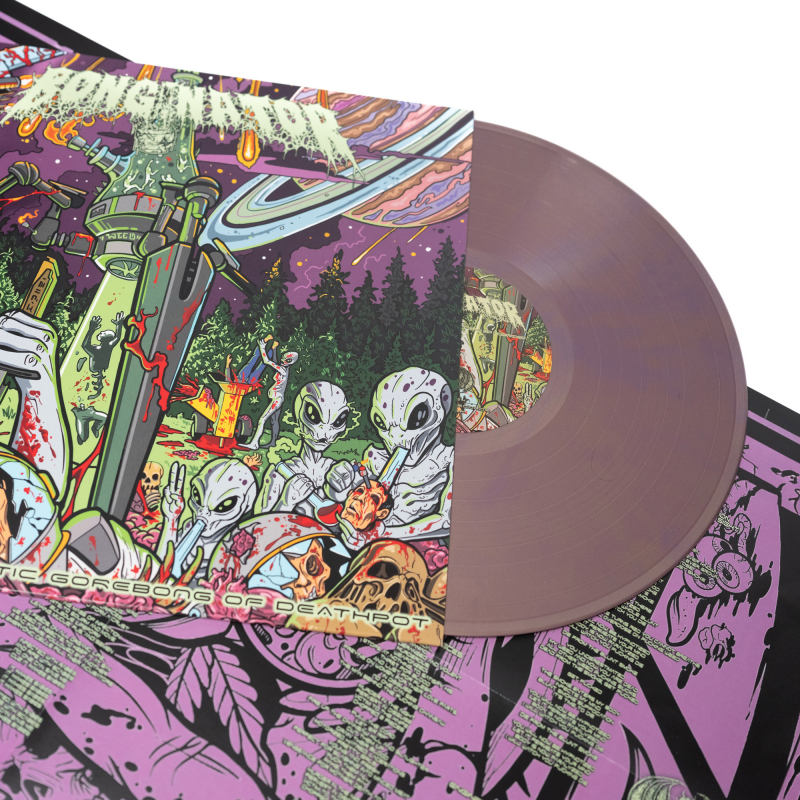 Bonginator - The Intergalactic Gorebong Of Deathpot Vinyl LP  |  solid gold / solid purple marble