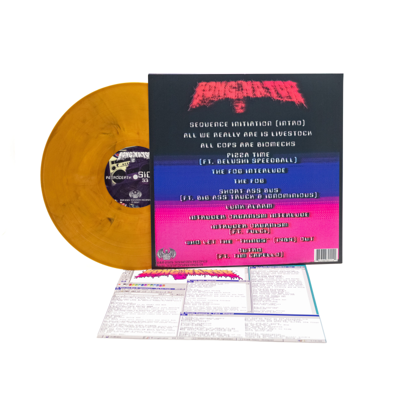 Bonginator - Retrodeath Vinyl LP  |  Yellow/Black Marble